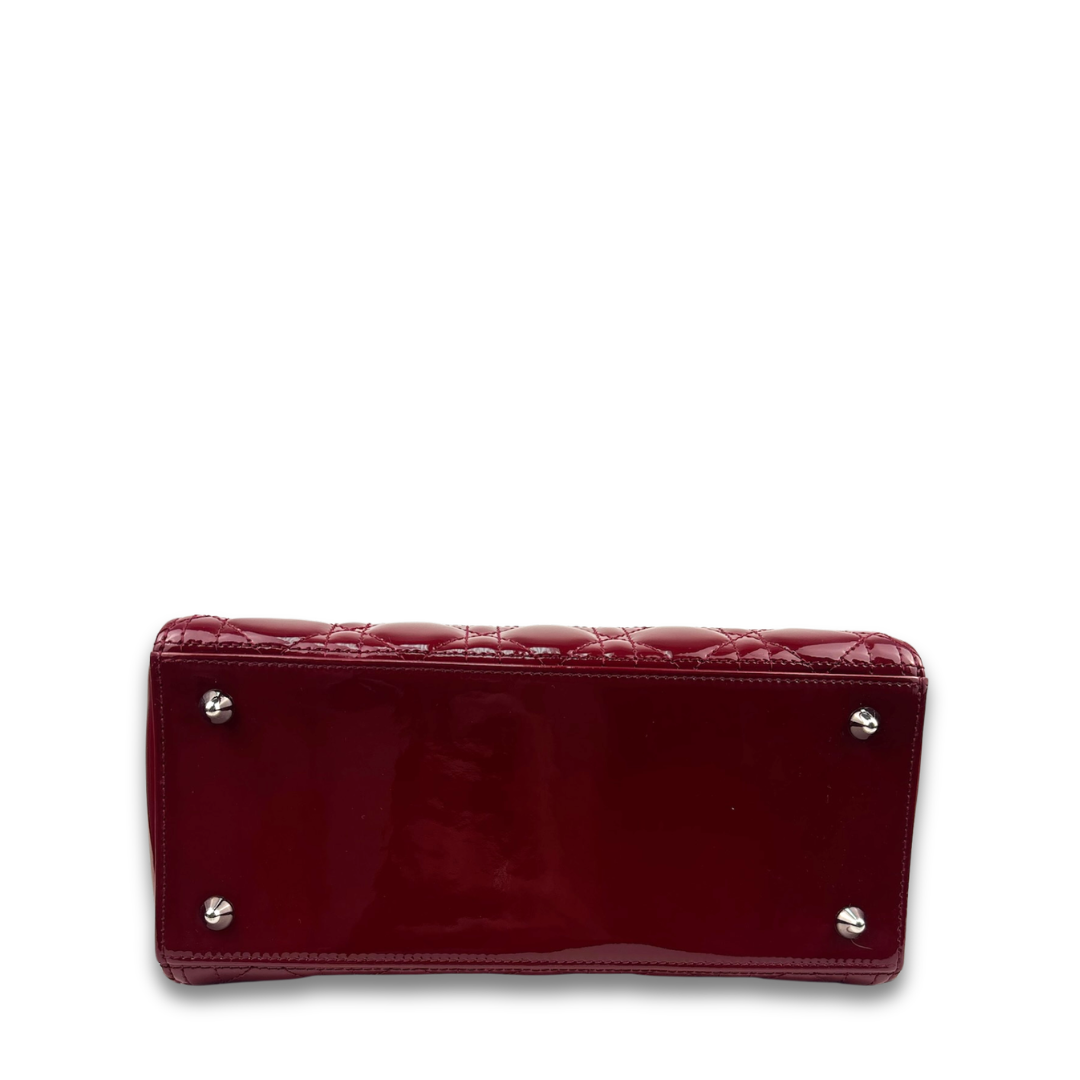 Dior Medium Red Patent Lady Dior