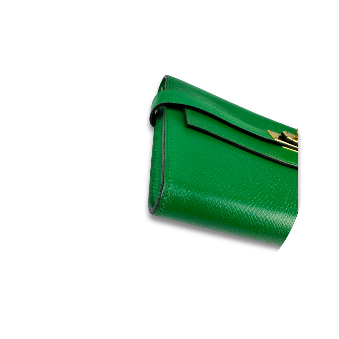 Hermès Green Epsom Kelly Longue Wallet