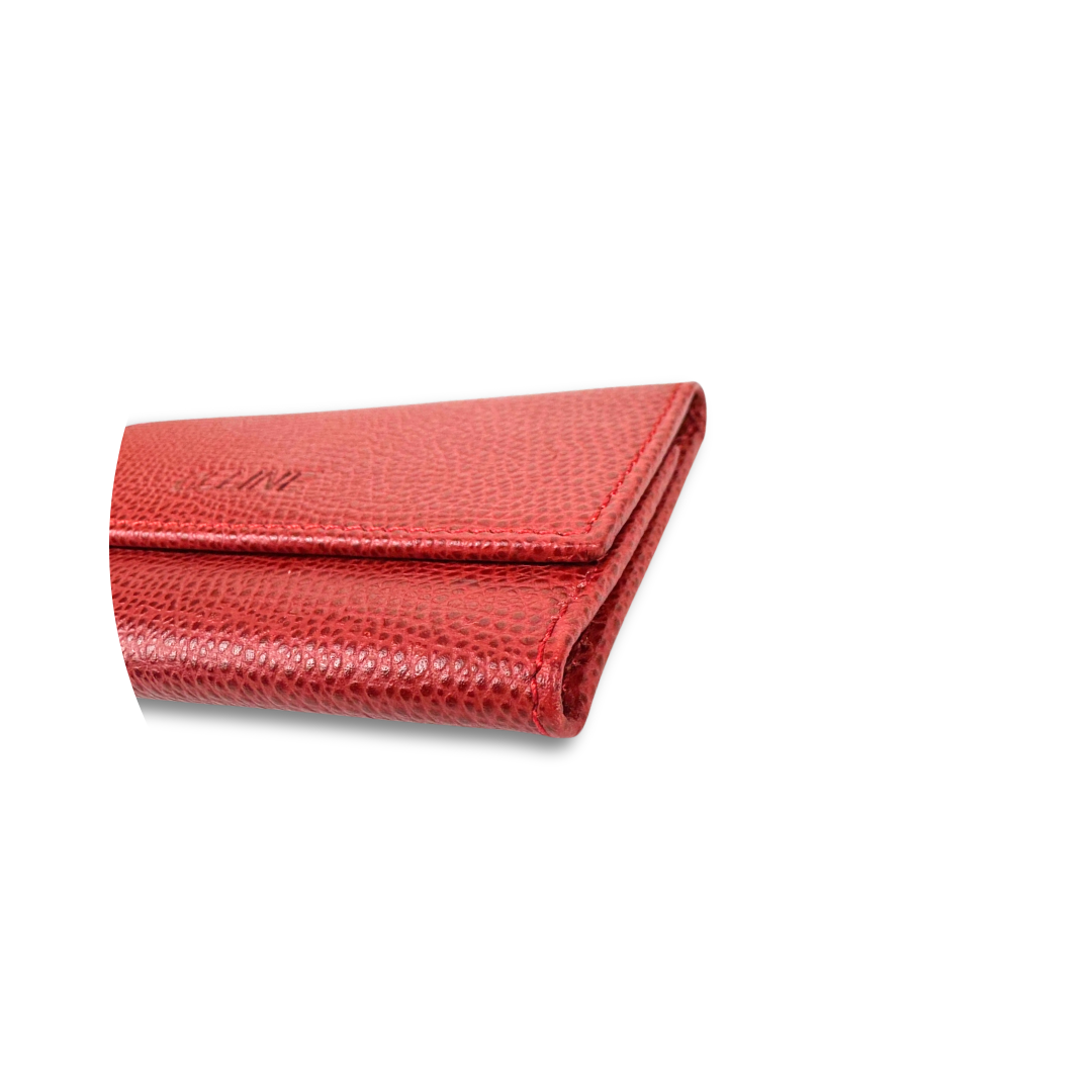 Celine Red Leather Key Holder