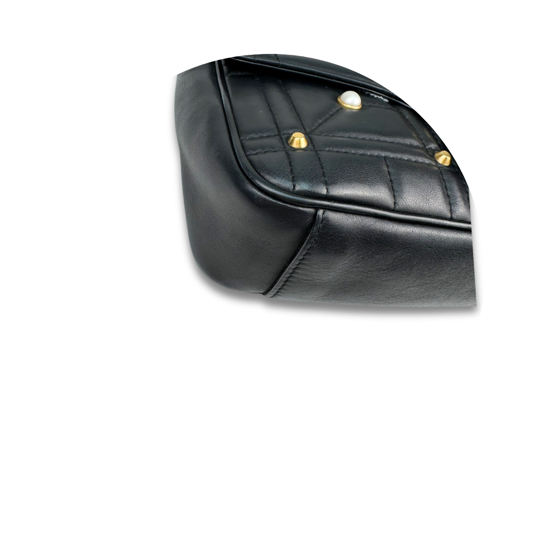 Gucci Studded Pearl Marmont Shoulder Bag
