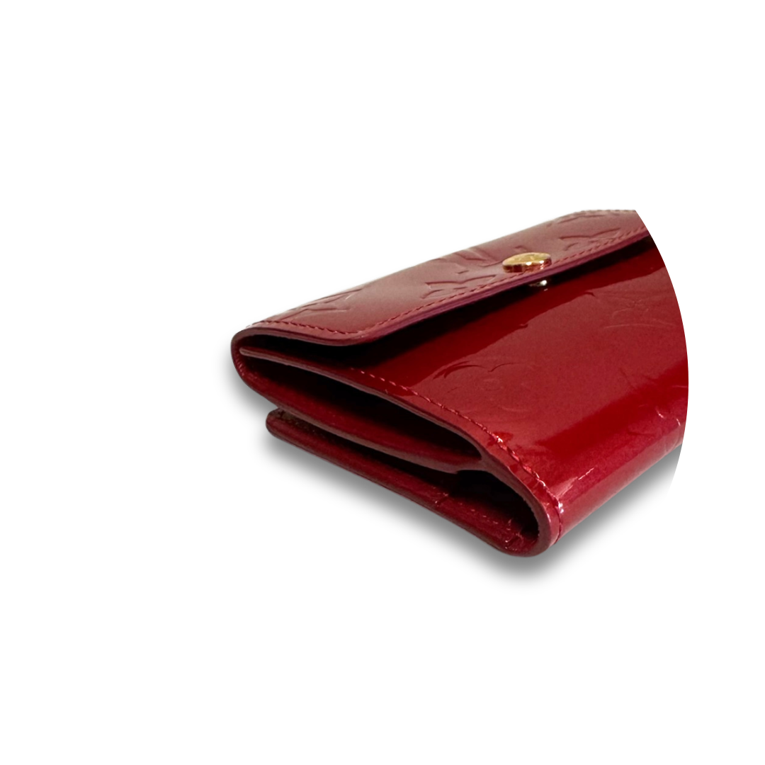 Louis Vuitton Red Vernis Ludlow Wallet