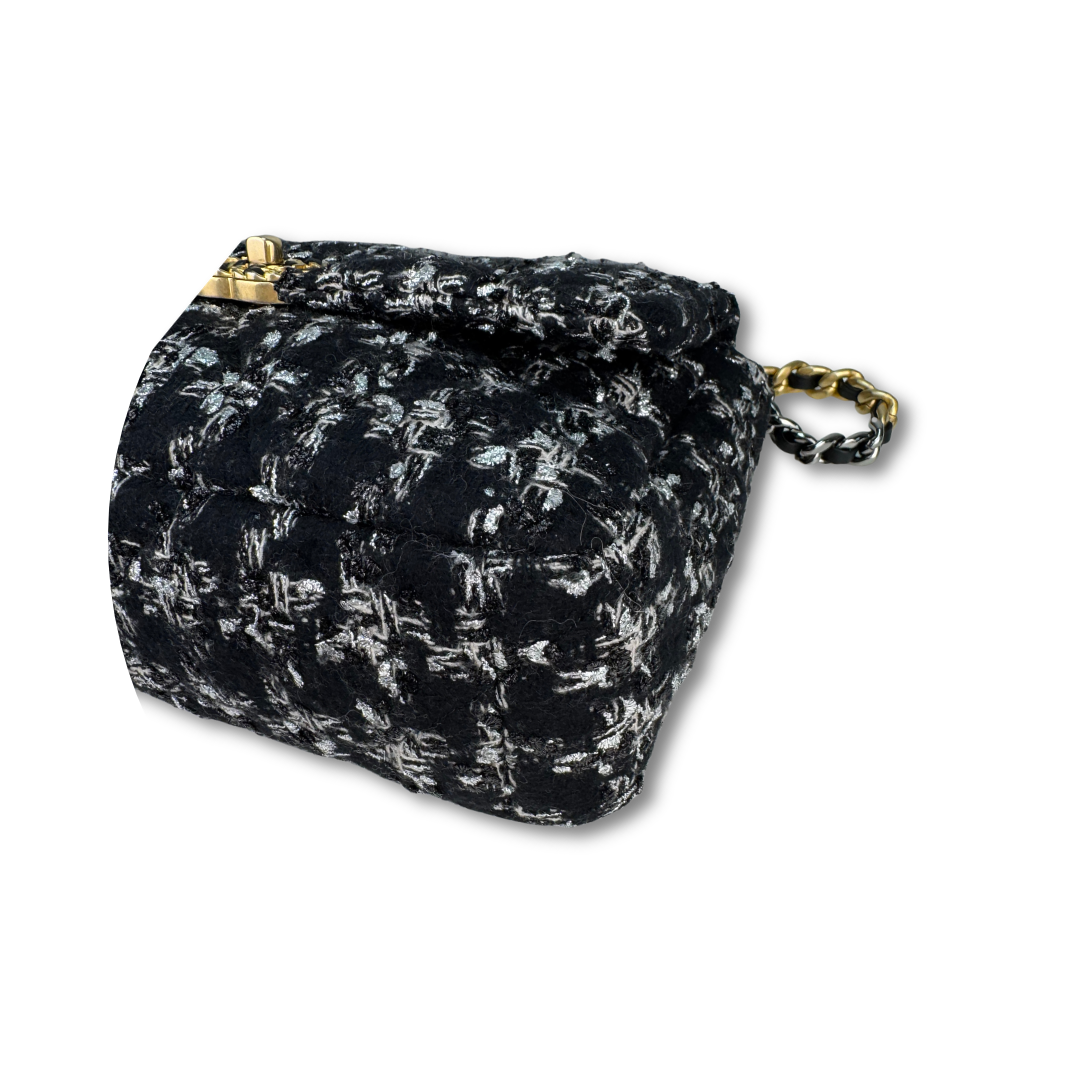 Chanel Tweed 19 Large Flap Bag