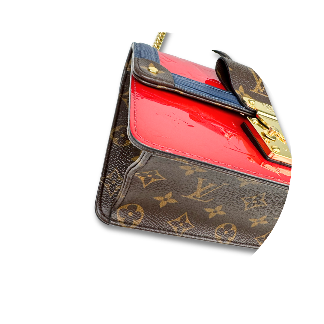 Louis Vuitton Red Vernis Wynwood Bag
