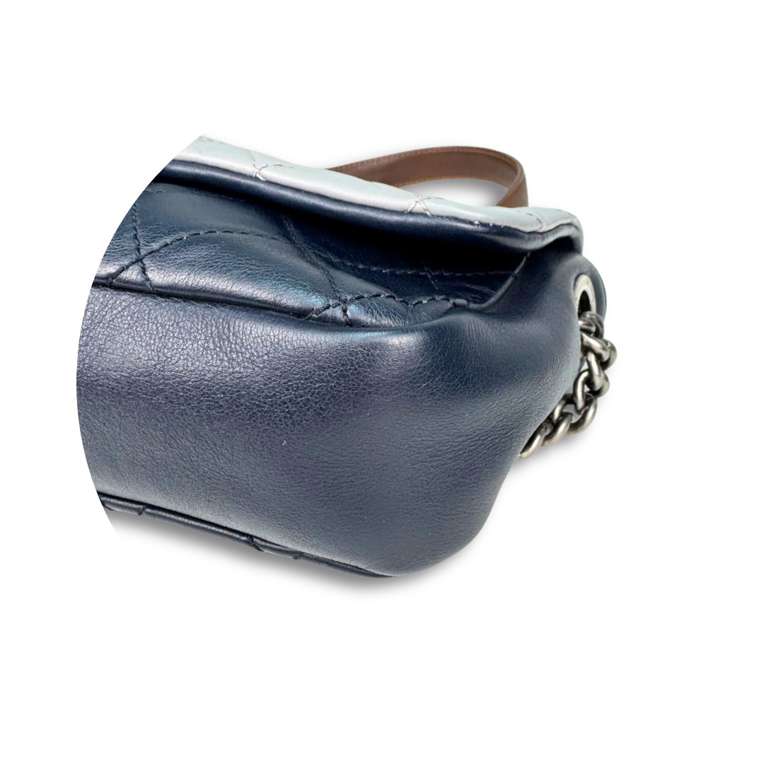Chanel Tricolor Calfskin Chic Flap Bag
