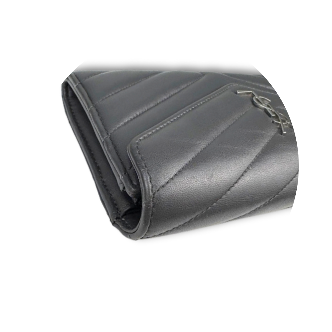 YSL Grey Cassandre Envelope Wallet
