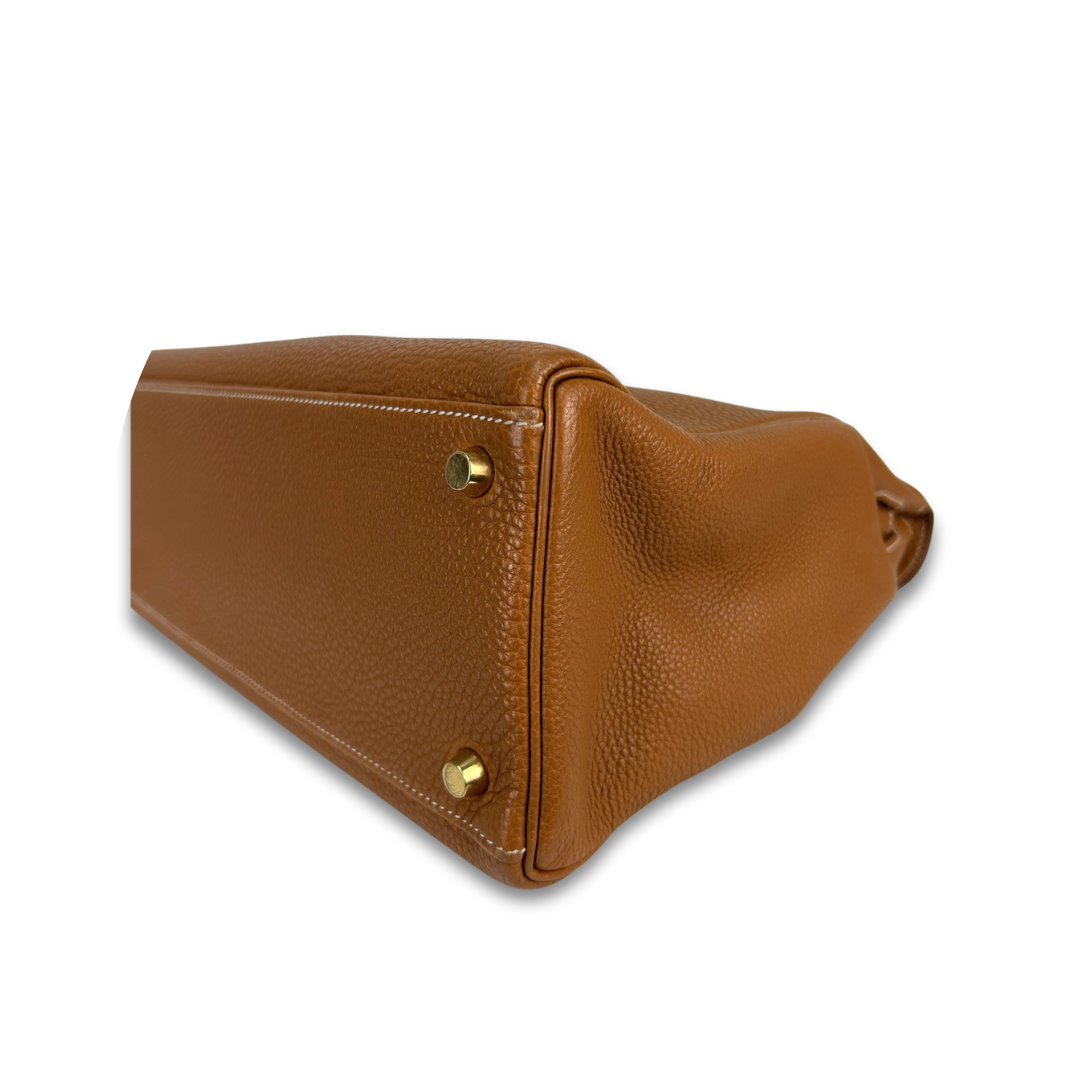 Hermès Togo Retourne Kelly 32 Gold