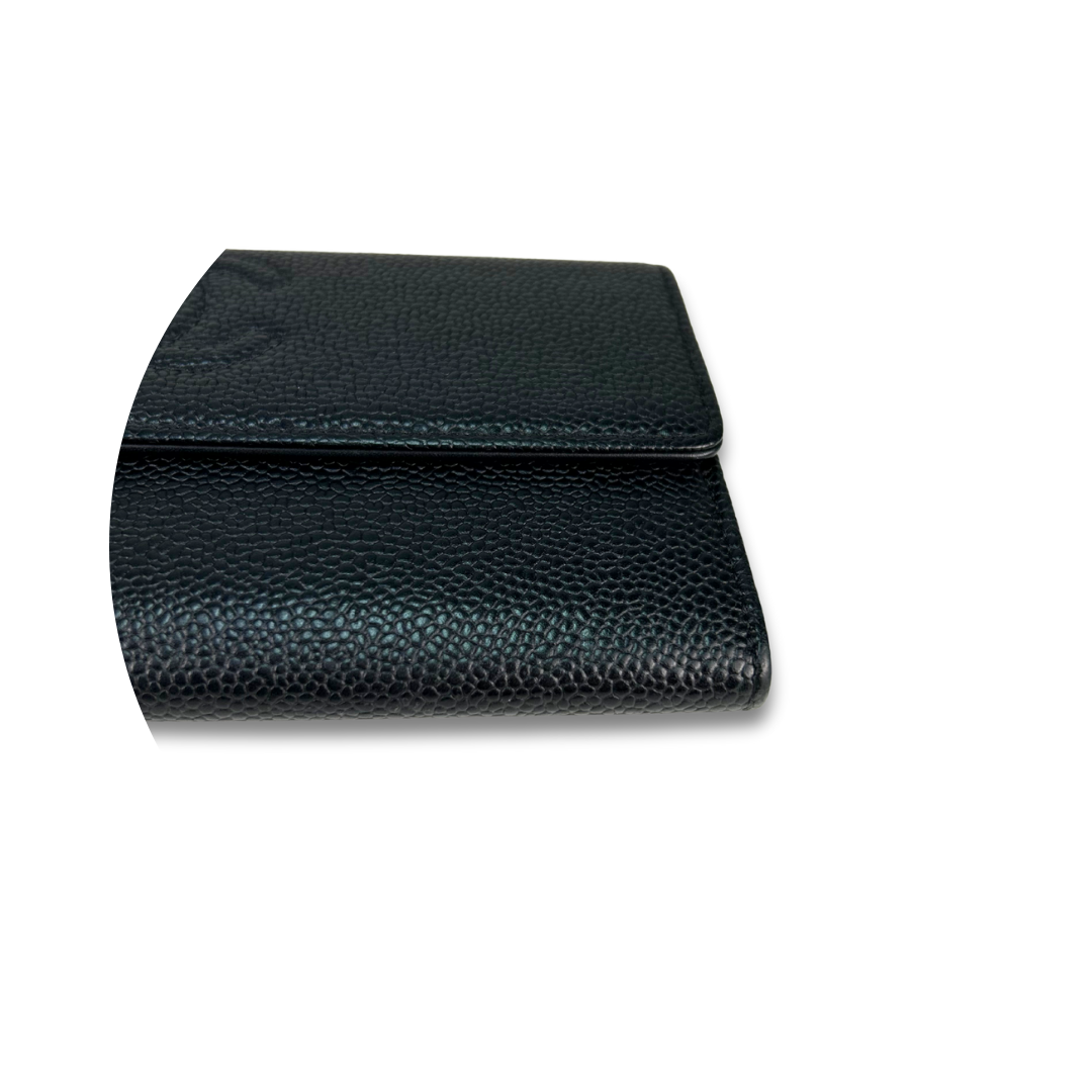 Chanel Timeless Caviar Snap Wallet