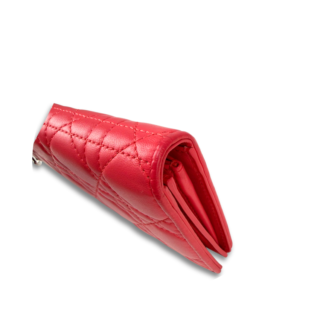 Dior Hot Pink Cannage Wallet