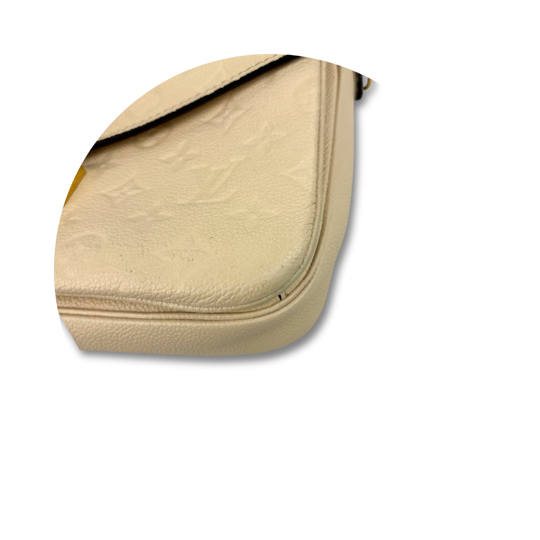 Louis Vuitton Cream Empreinte Pochette Métis