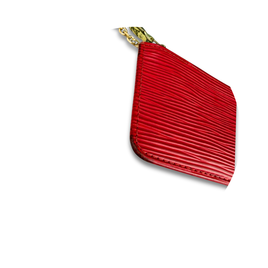 Louis Vuitton Red Epi Key Pouch