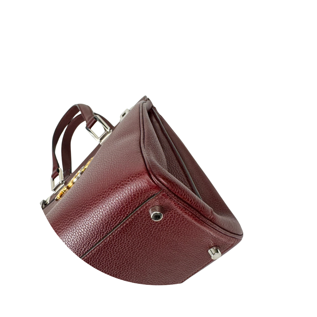 Gucci Medium Calfskin Zumi Top Handle Bag
