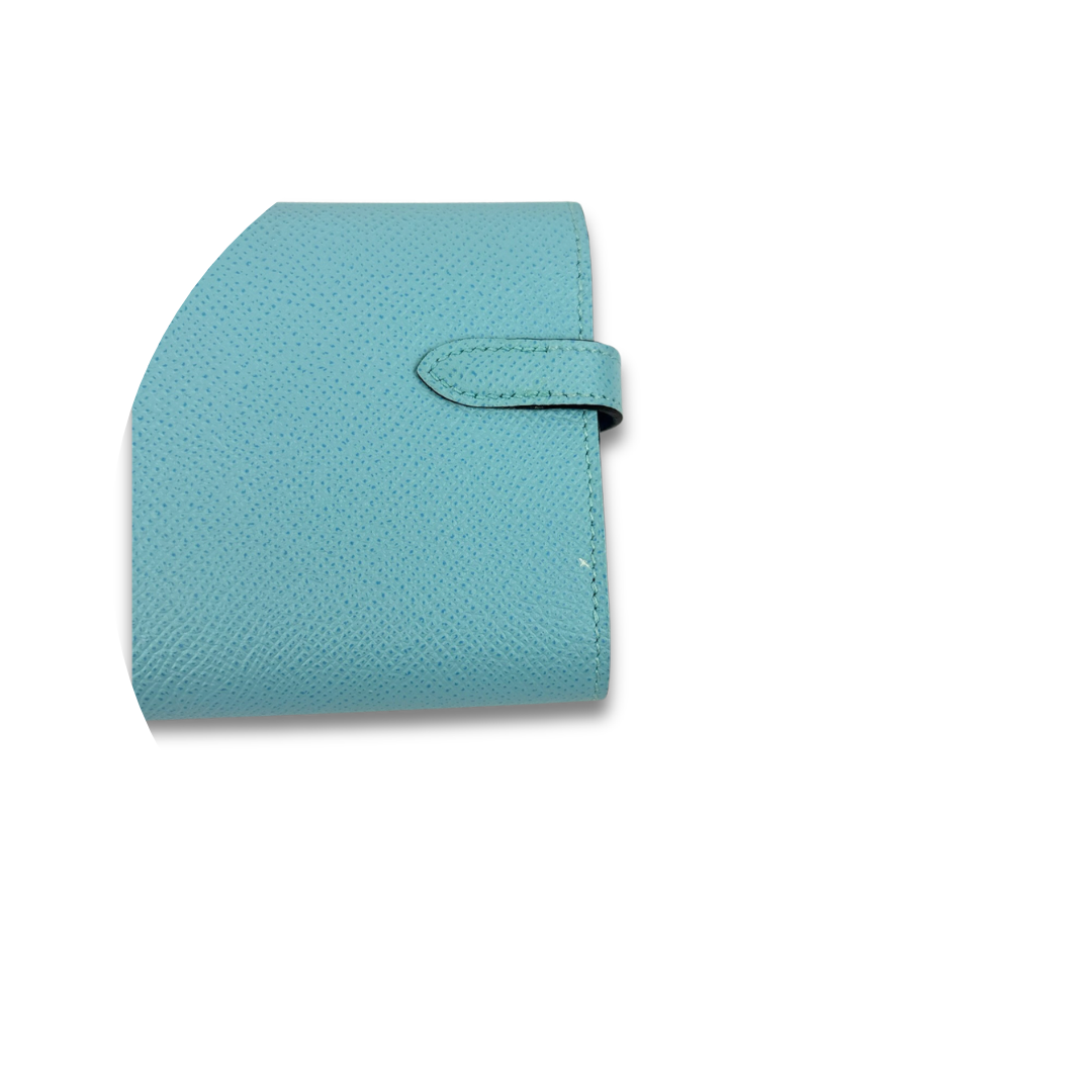 Hermès Epsom Medium Blue Kelly Wallet