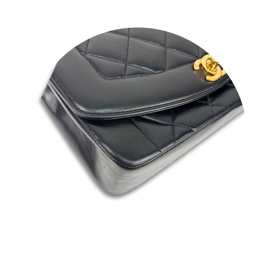 Chanel Small Lambskin Diana Single Flap