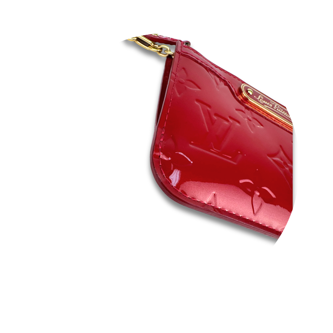 Louis Vuitton Red Vernis Key Pouch