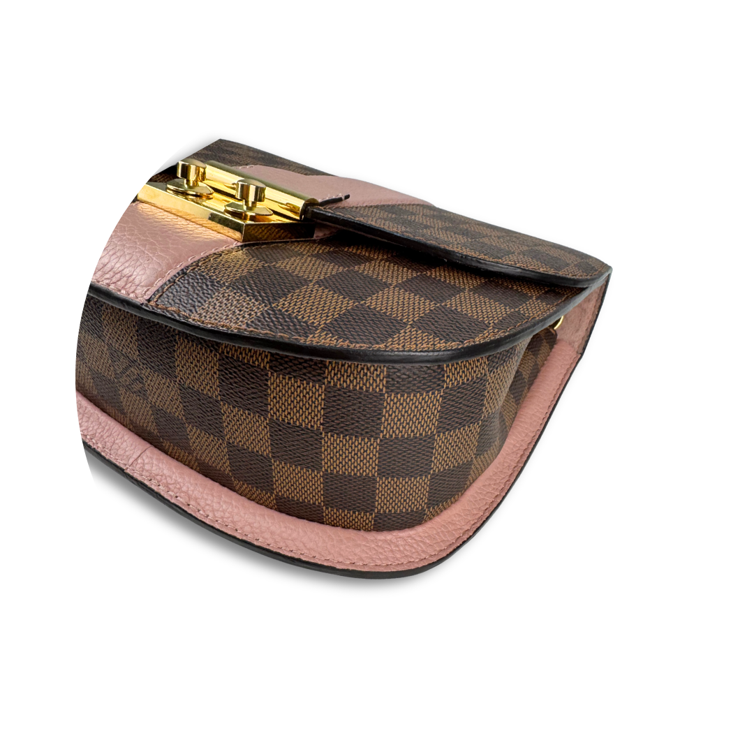 Louis Vuitton Damier Ebene Cuir Taurillon Wight Ballerine