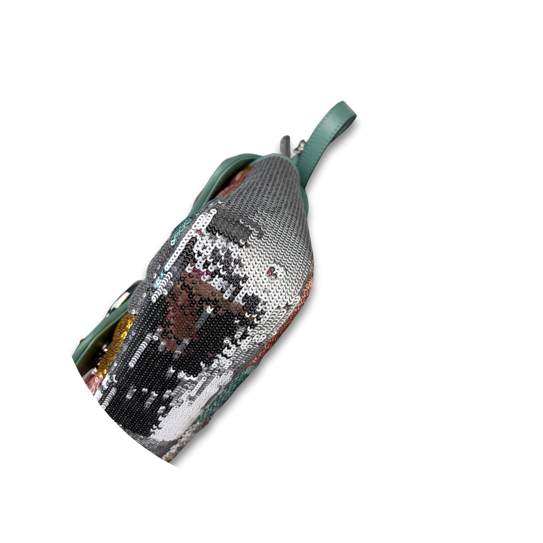 Gucci GG Marmont Sequin Shoulder Bag