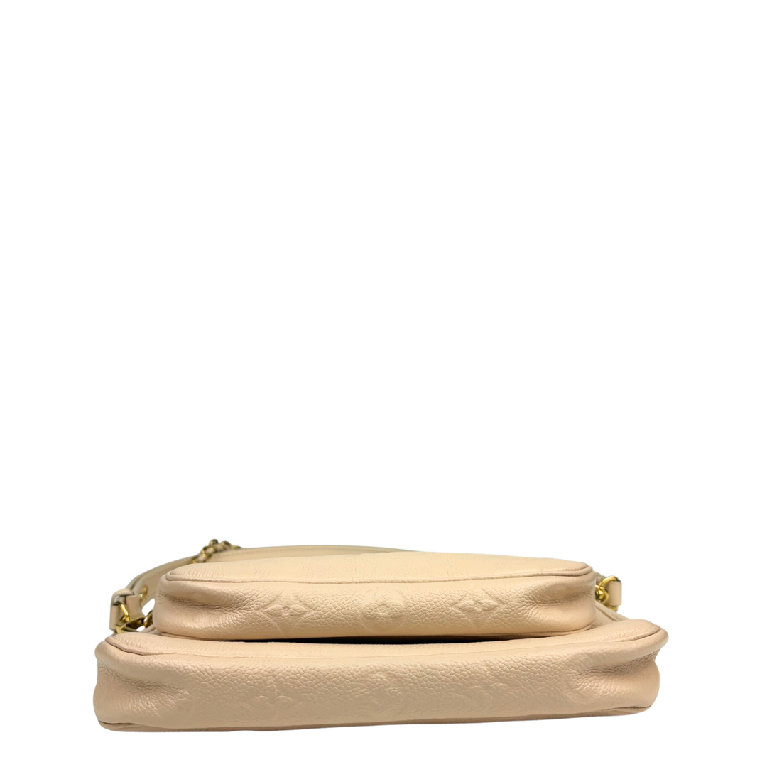 Louis Vuitton Cream Empreinte Multi Pochette Accessoires