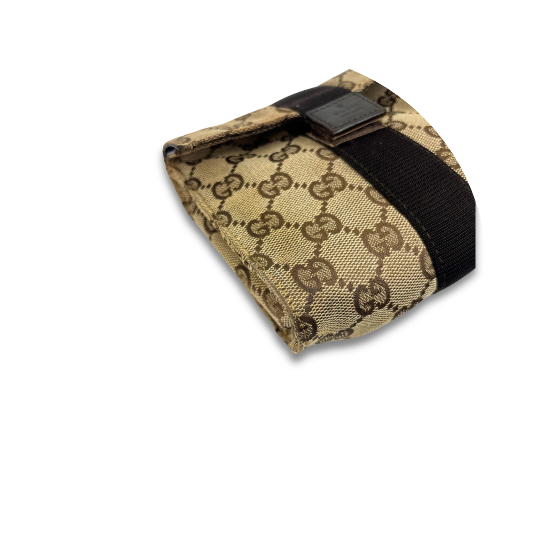 Gucci GG Canvas Fold-Over Pouch