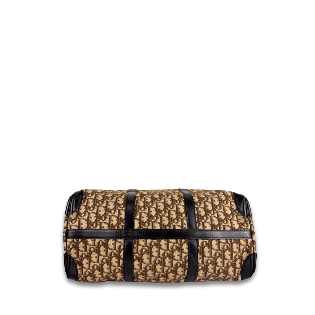Dior Brown Canvas Trotter Duffle 40