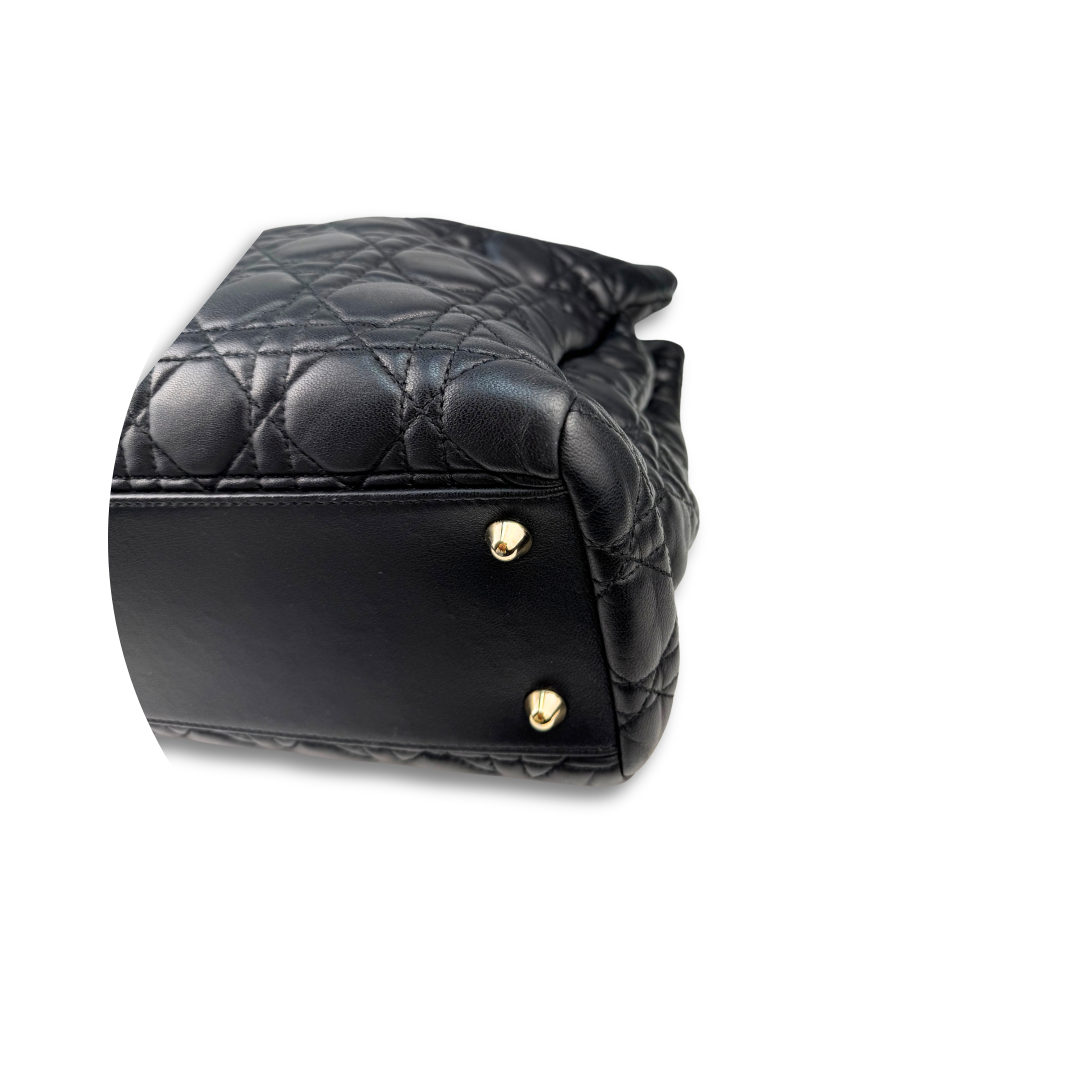 Dior Large Cannage Lady Dior Soft Shopping Tote