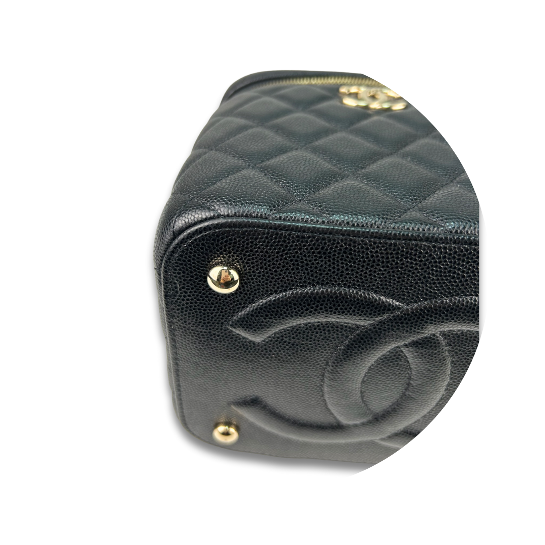 Chanel Caviar Top Handle Vanity Bag