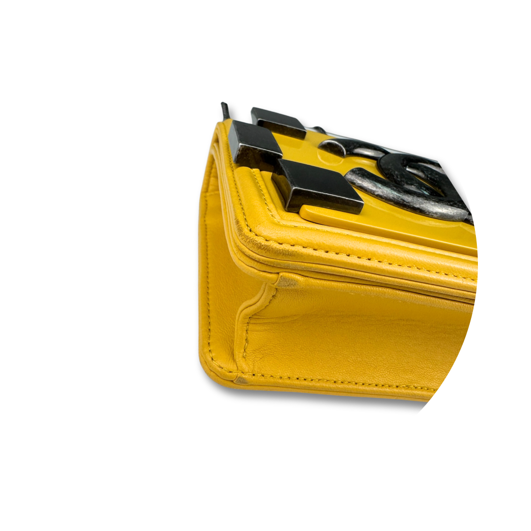 Chanel Yellow Boy Brick Flap Bag