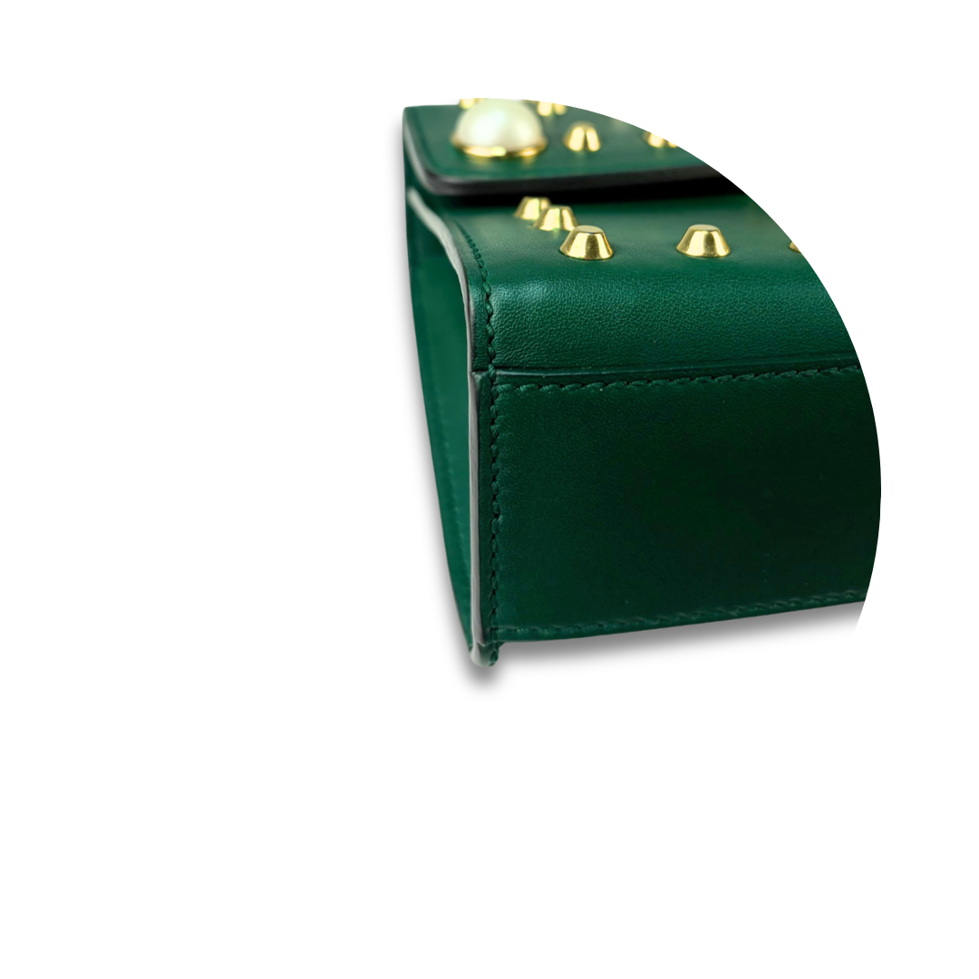 Gucci Green Pearly Small Padlock Bag