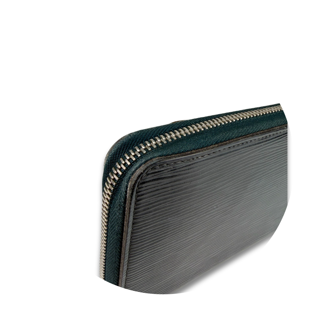 Louis Vuitton Navy Epi Zippy Organizer Wallet