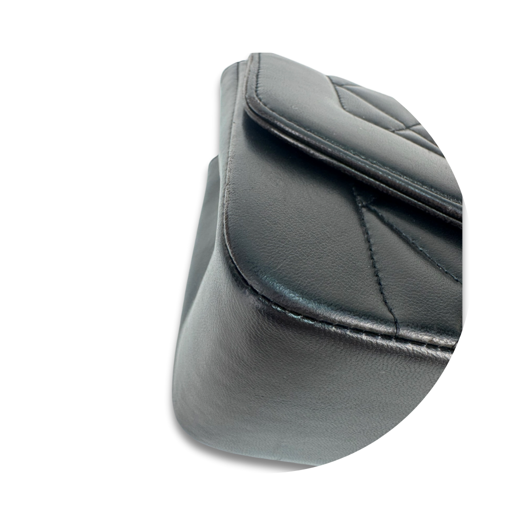 Chanel Black Lambskin Small Diana