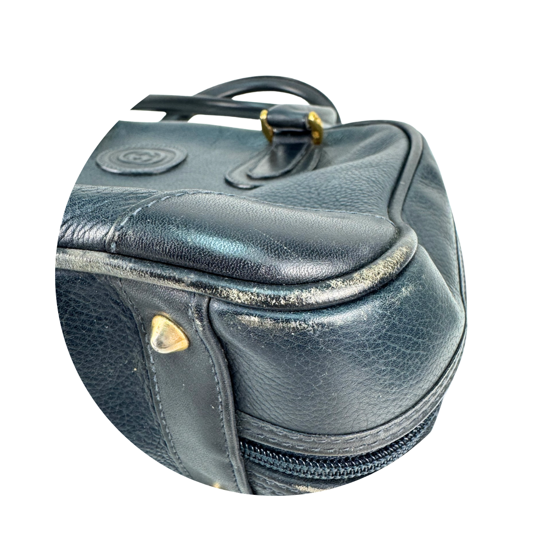 Gucci Vintage Leather Top Handle Bag