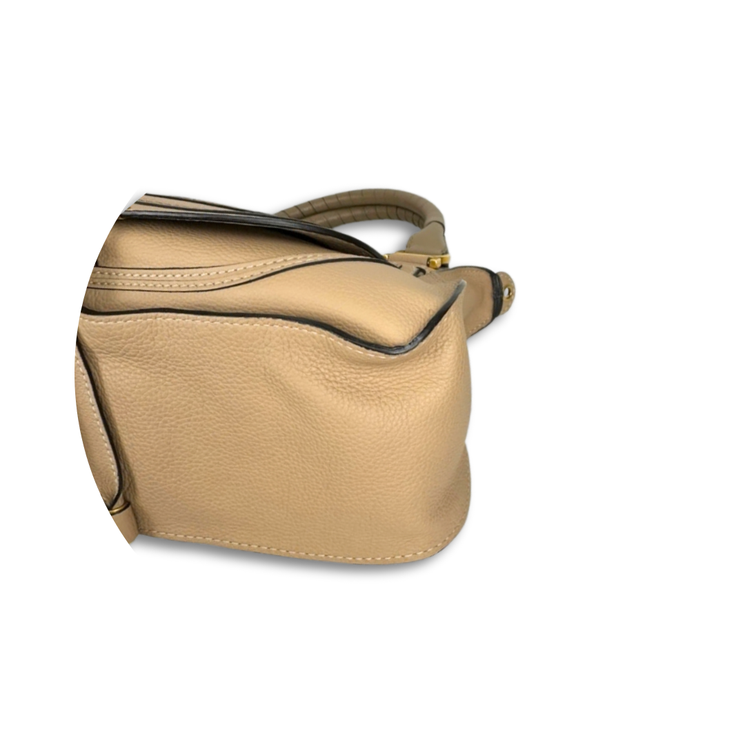 Chloé Beige Medium Marcie Satchel