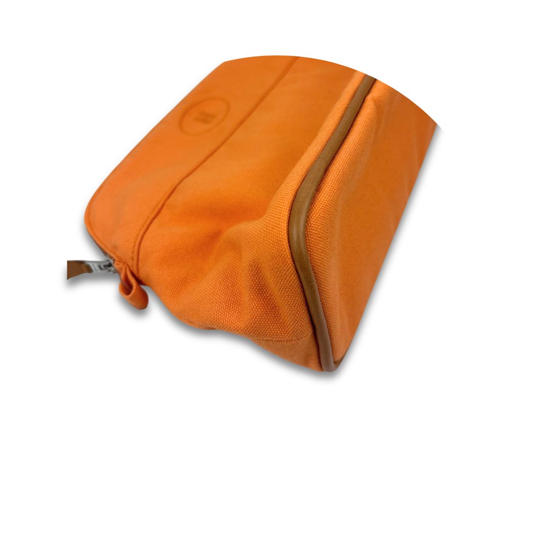 Hermès Orange Toile Bolide Case MM
