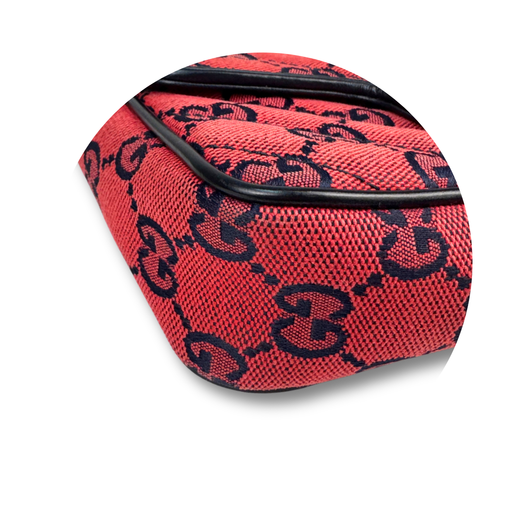 Gucci Marmont Canvas Crossbody Bag