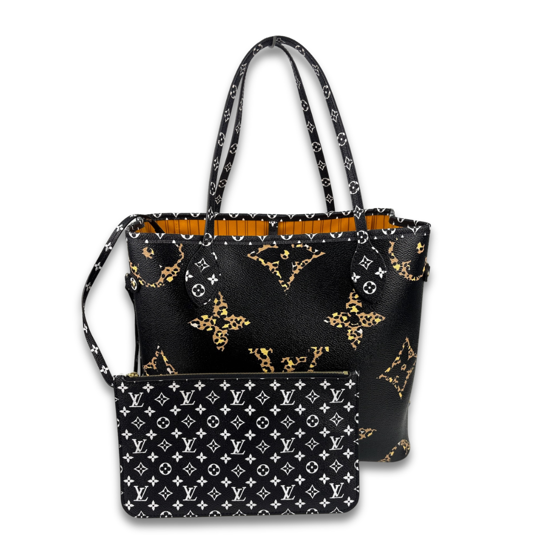 Louis Vuitton Limited Edition Jungle Neverfull MM Set