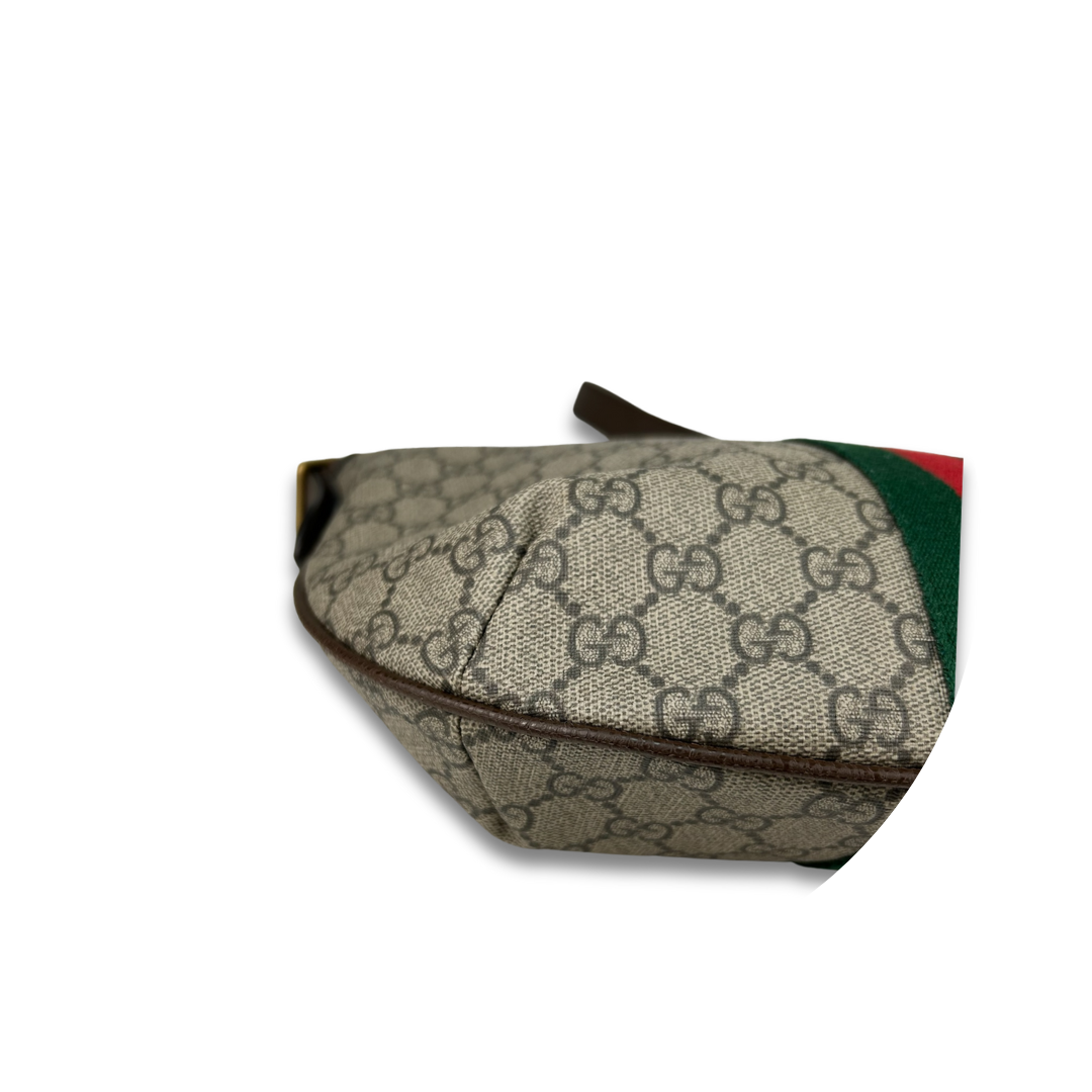 Gucci Supreme Ophidia Small Half Moon Messenger