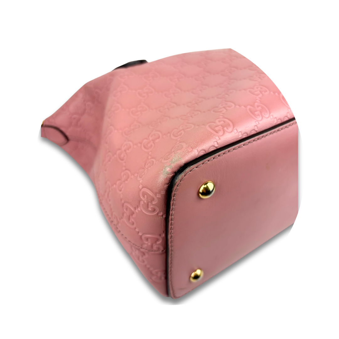 Gucci Pink Guccissima Foldover Tote