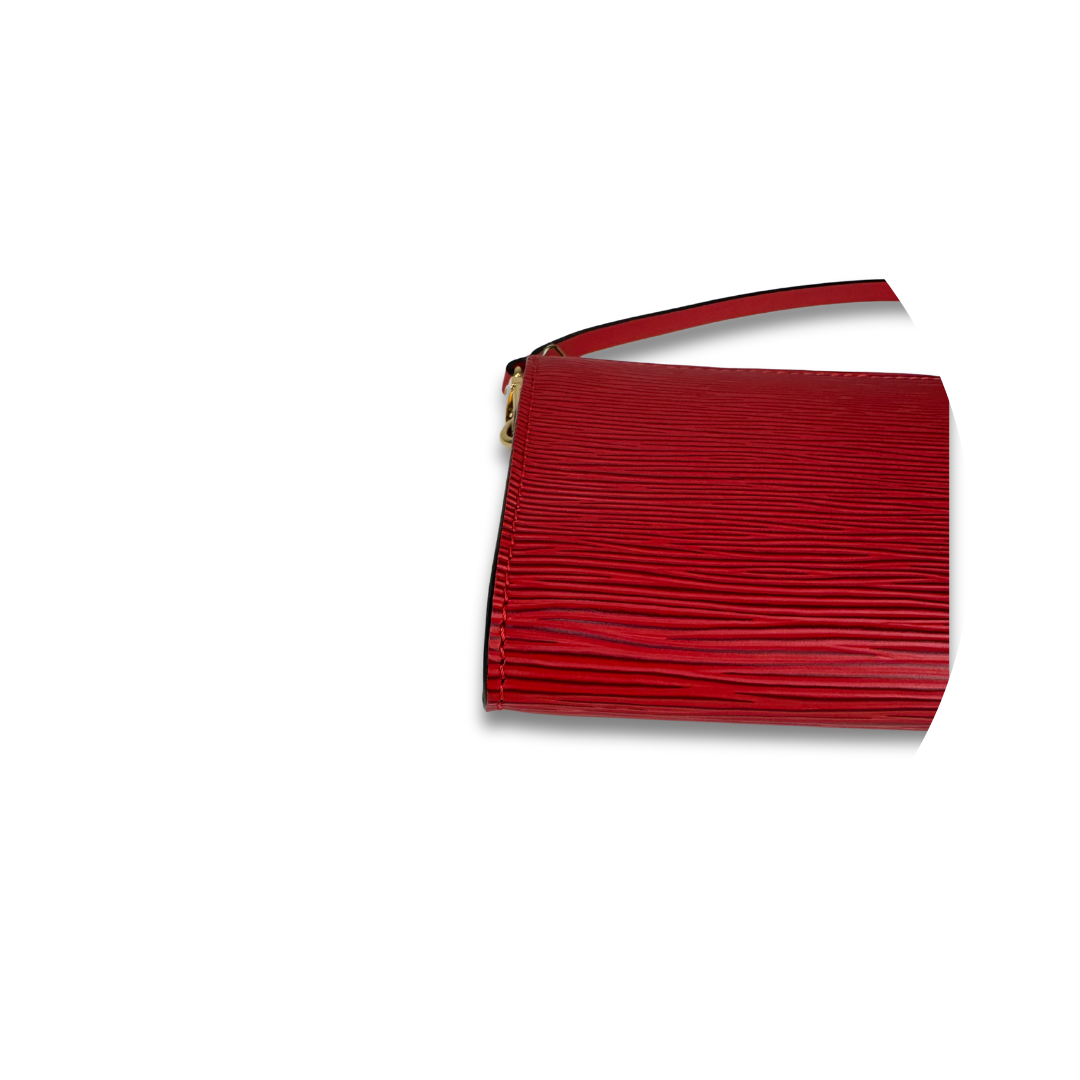 Louis Vuitton Red Epi Leather Pochette Accessoires