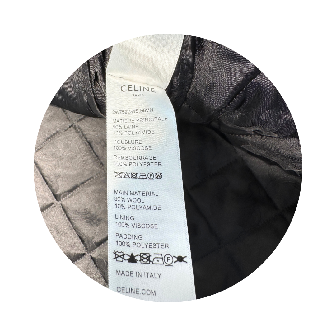 Celine Plaid Chelsea Jacket - Size 34