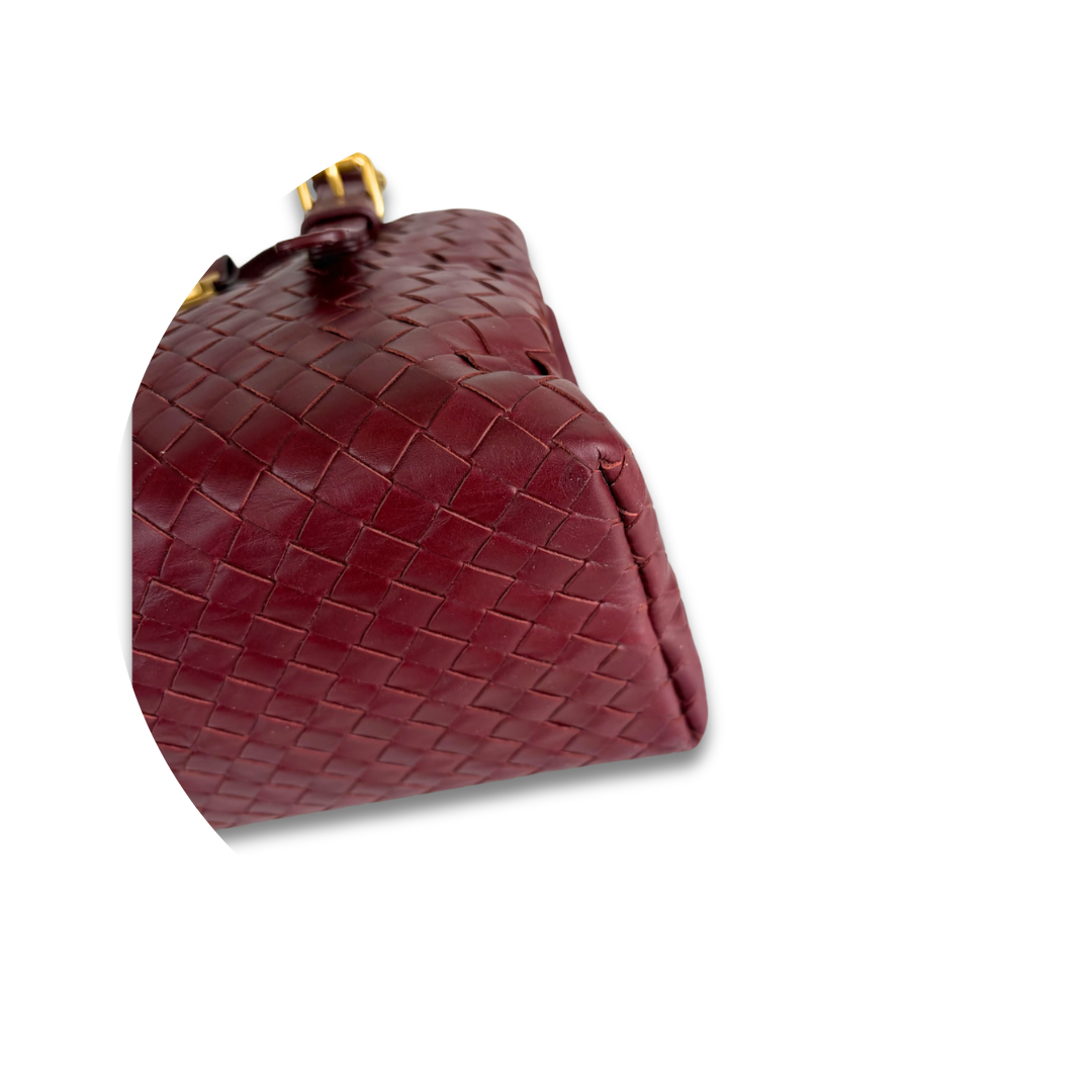 Bottega Veneta Burgundy Mini Roma Tote