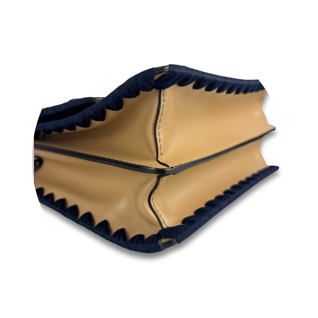 Fendi Mini I Kan Ribbon Whipstich Shoulder Bag