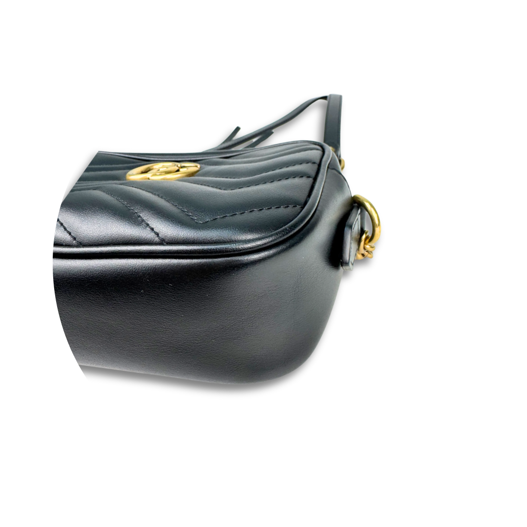 Gucci Black Marmont Mini Camera Bag