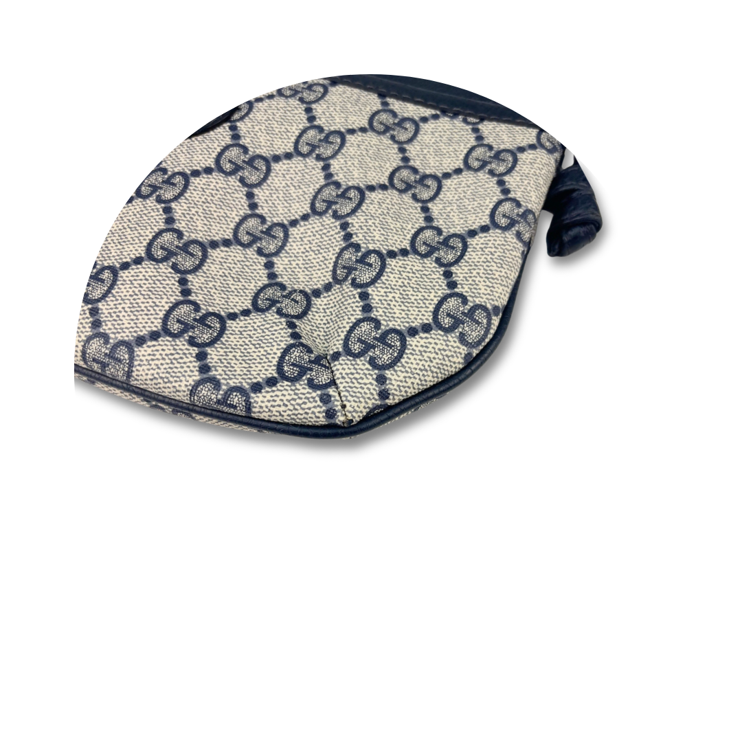 Gucci GG Supreme Navy Flat Crossbody