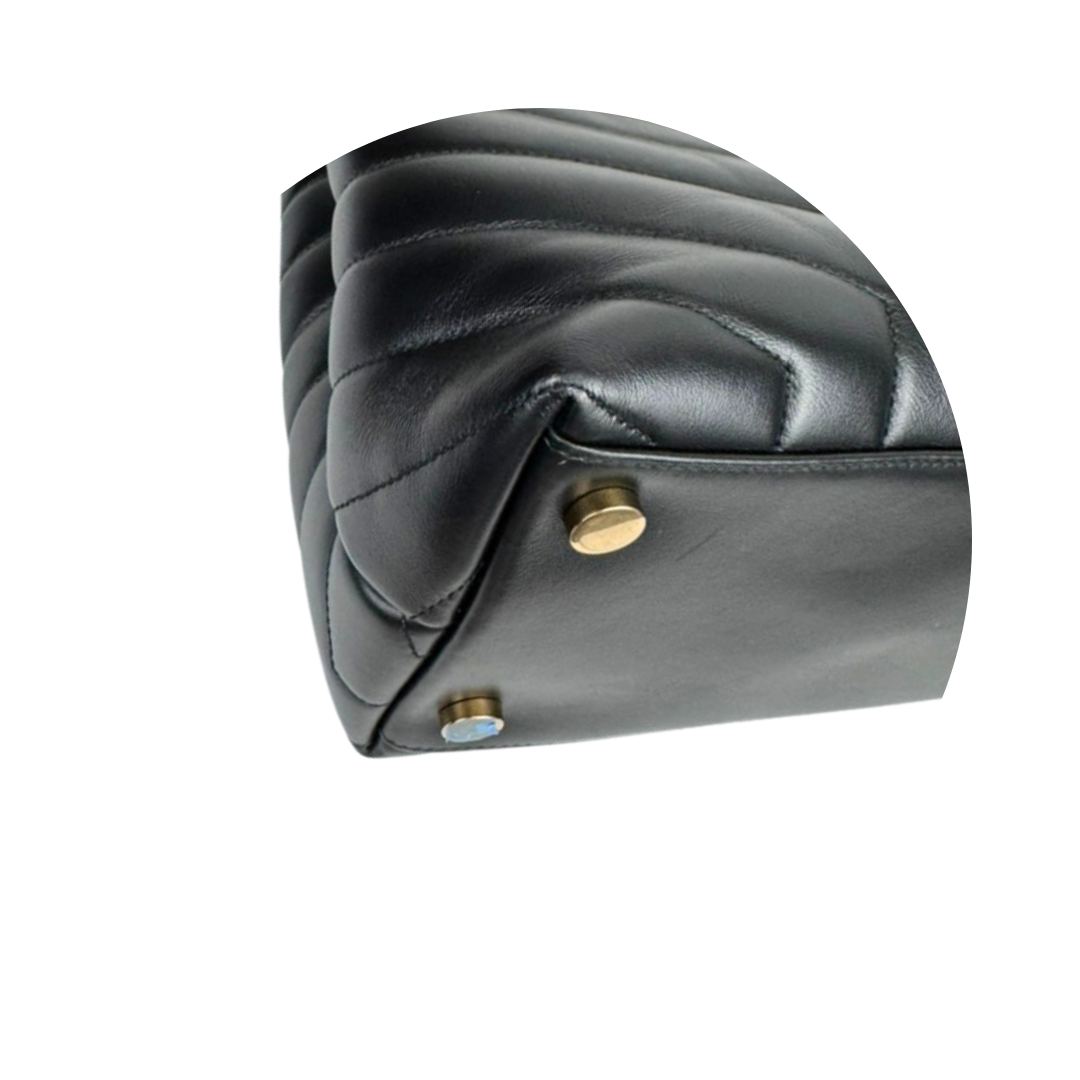 YSL Large Loulou Black Shoulder Bag