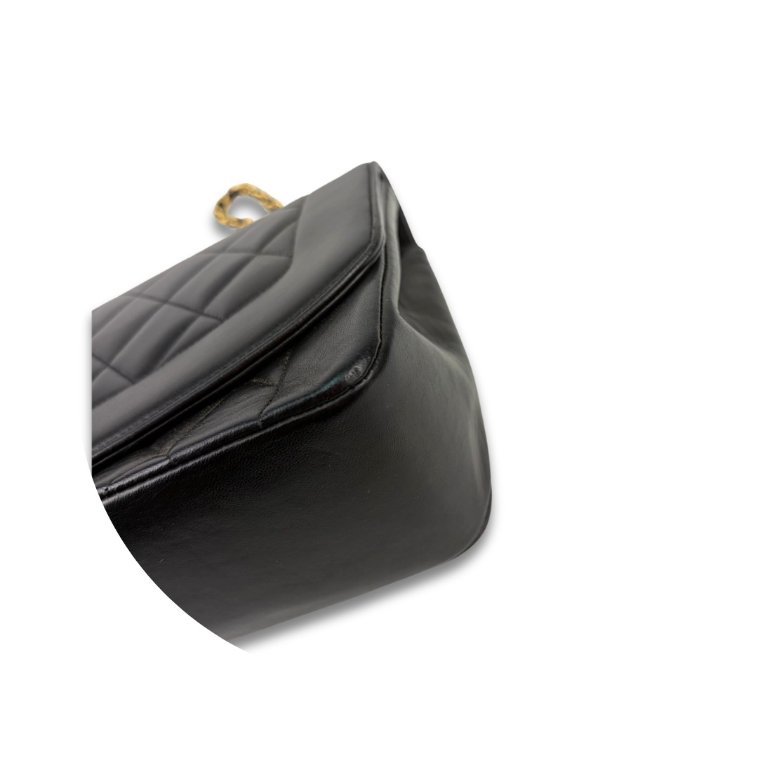 Chanel Medium Lambskin Diana Single Flap