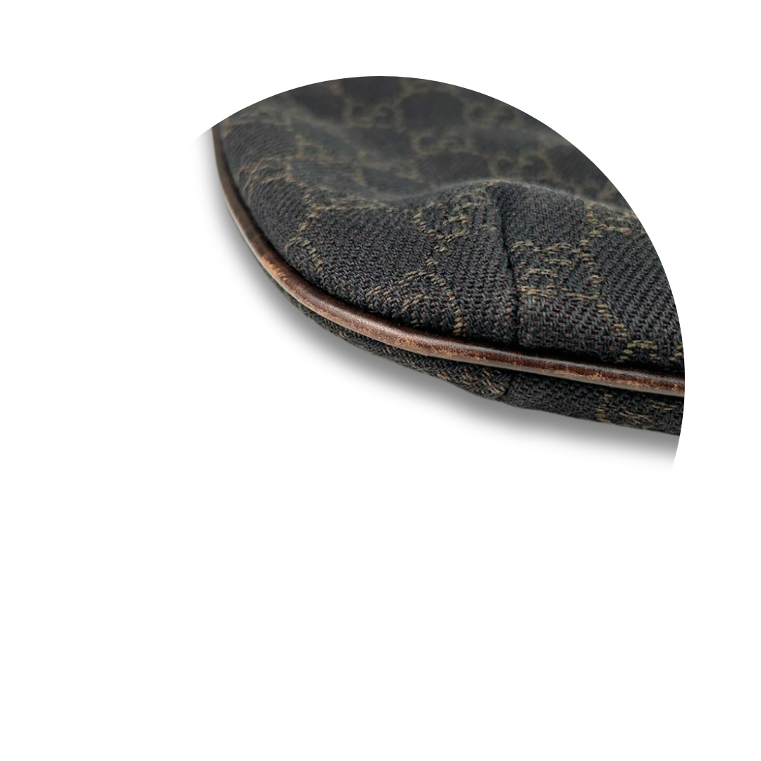 Gucci Brown Canvas Shoulder Bag