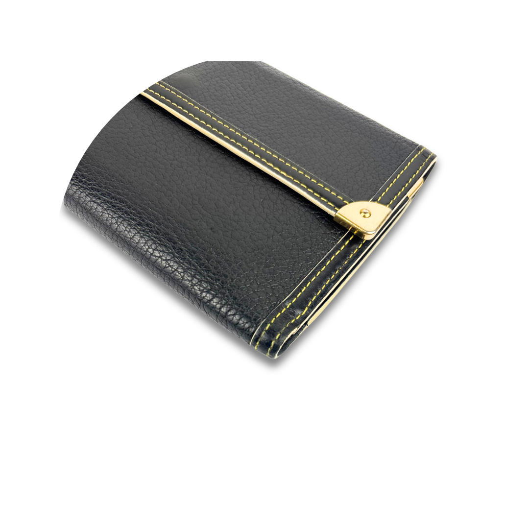Louis Vuitton Black Suhali Porte Tresor Wallet