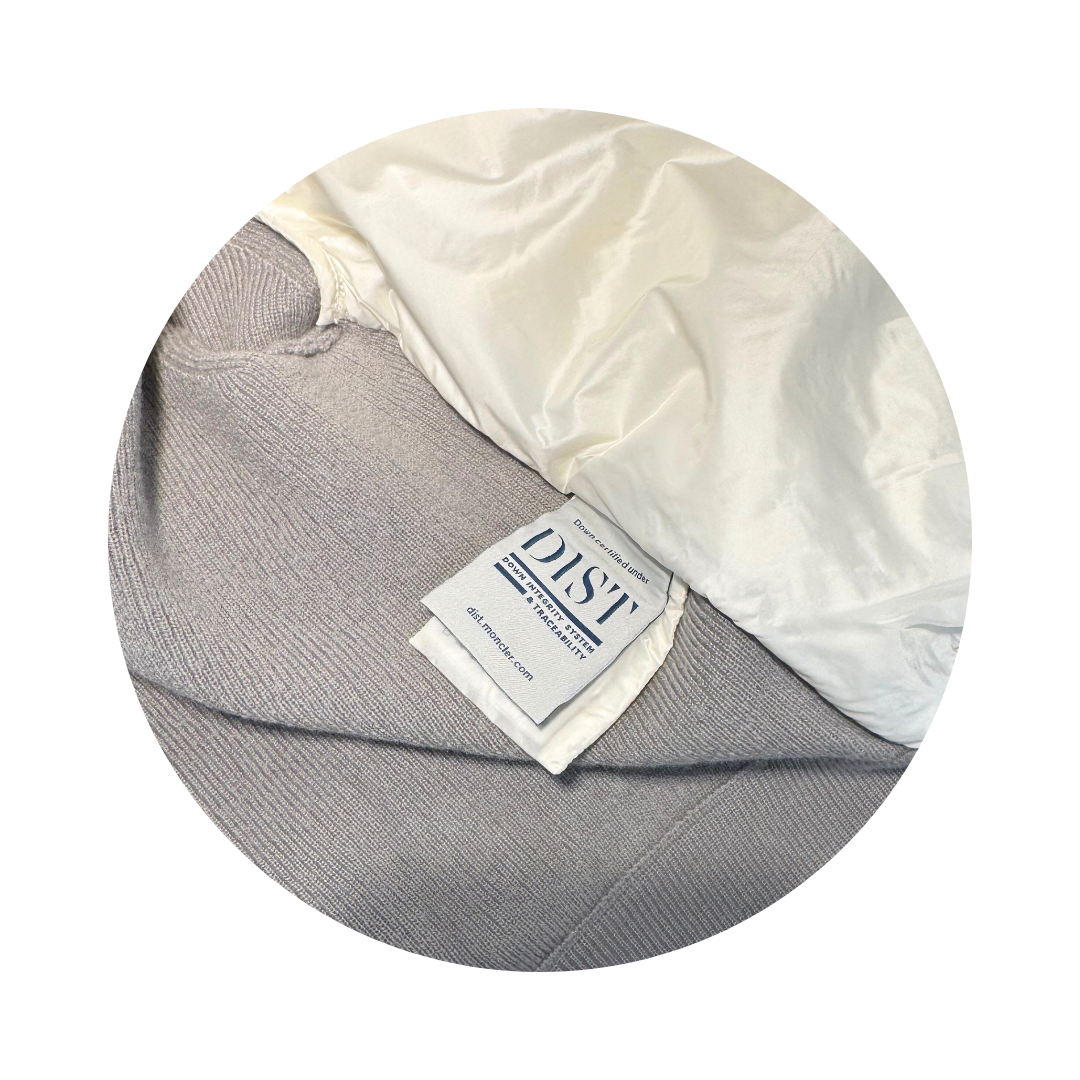 Moncler Silver Padded Cardigan - Size XS