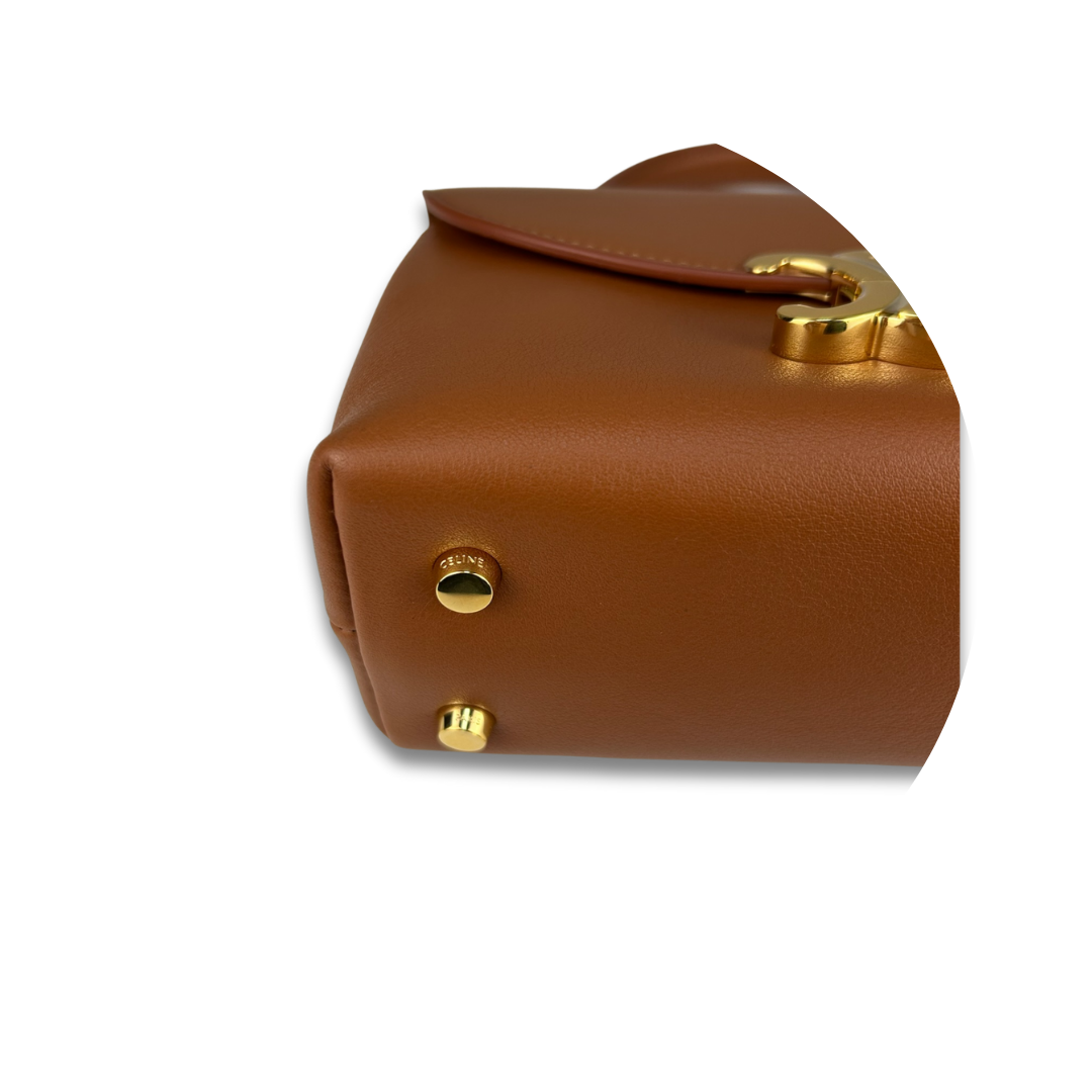 Celine Smoked Brown Teen Nino Top Handle Bag