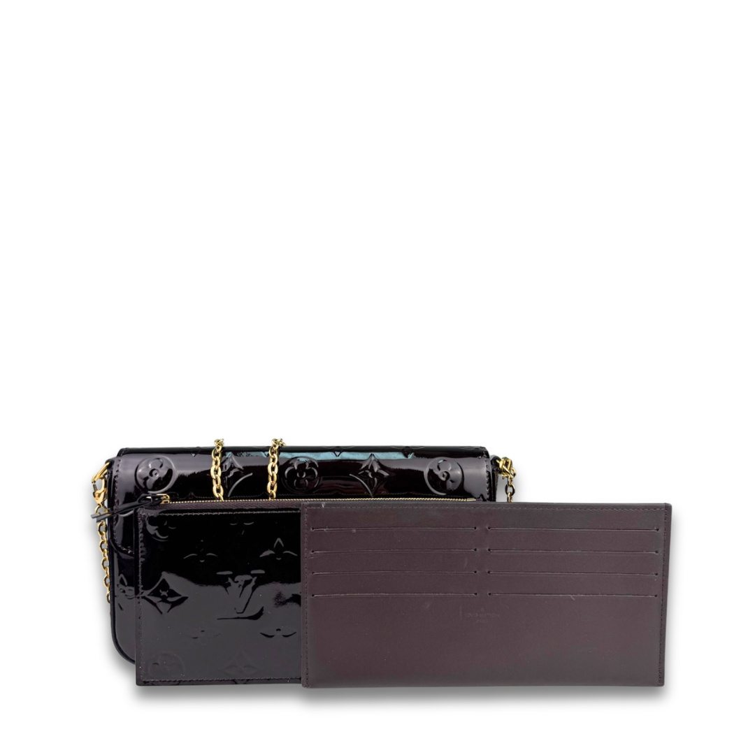 Louis Vuitton Amarante Vernis Pochette Felicie
