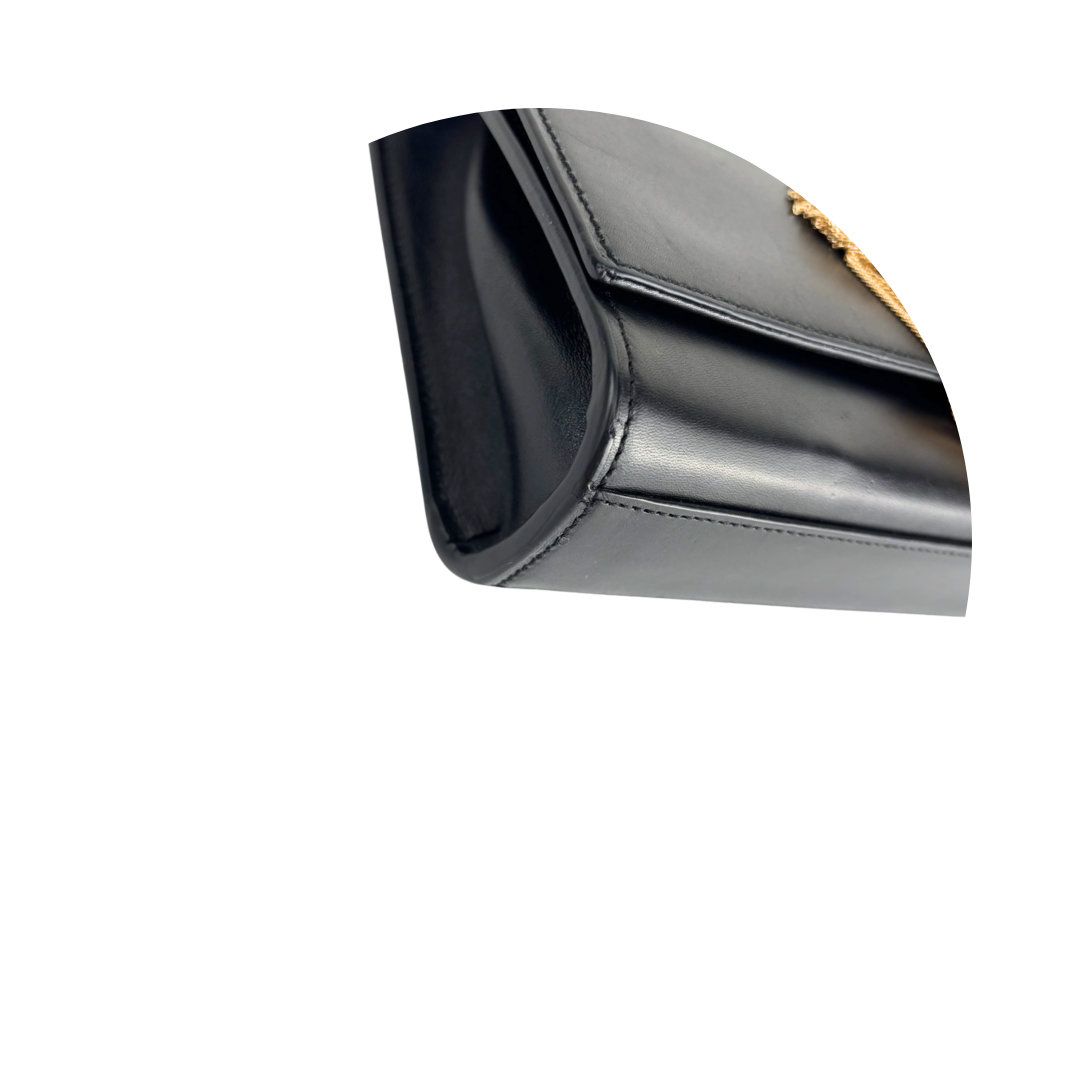 YSL Black Medium Kate Tassel Chain Bag